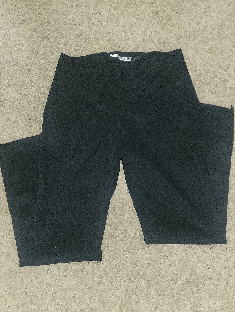 Black Straight-Leg Pants